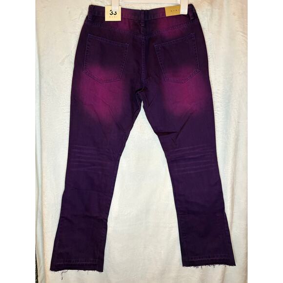 NWT Sz. 33 - Men's Purple Graidant Jeans by MNML - Picture 2 of 4